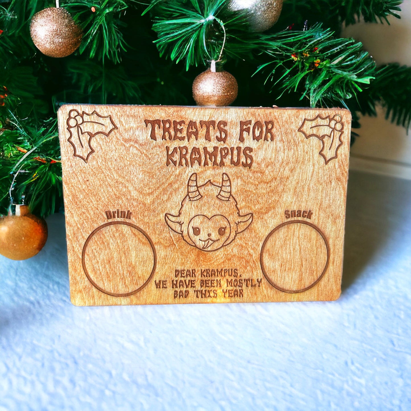 Krampus Christmas/Yule Treat Tray