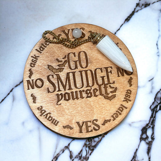 Go Smudge Yourself Wooden Pendulum Board