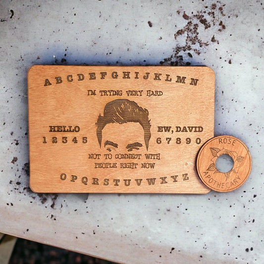 Schitt's Creek Ouija Board: Artwork & Quotes - Supernatural Fun for Fans - Talking Boards - Mystical Decor - Halloween Decor - Pop Culture